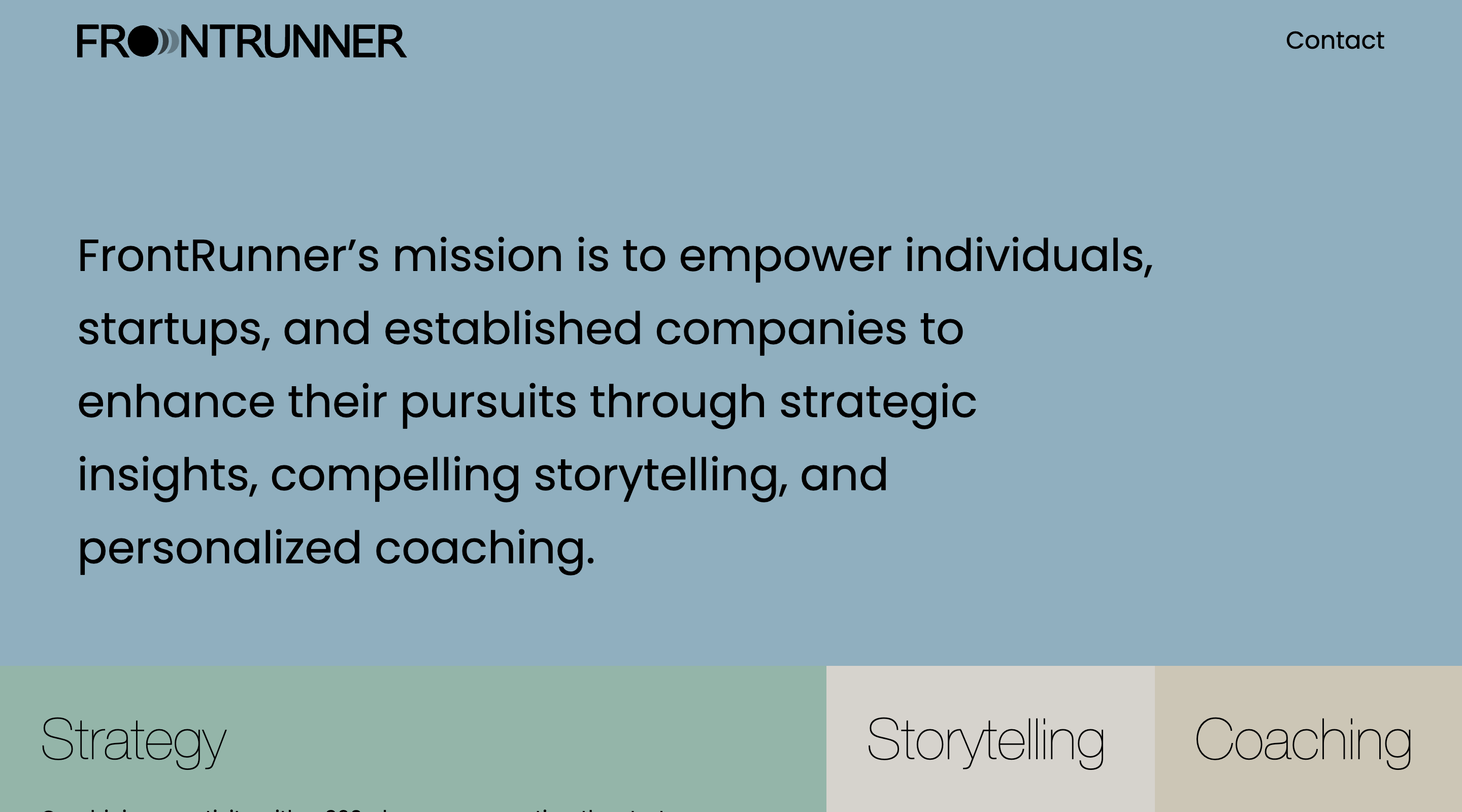 Frontrunner Hero Image